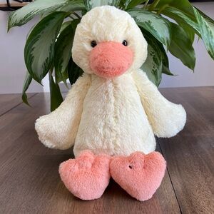 Retired Jellycat Bashful Duck 12" Duckling Easter Yellow BASS6DKG